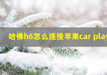 哈佛h6怎么连接苹果car play